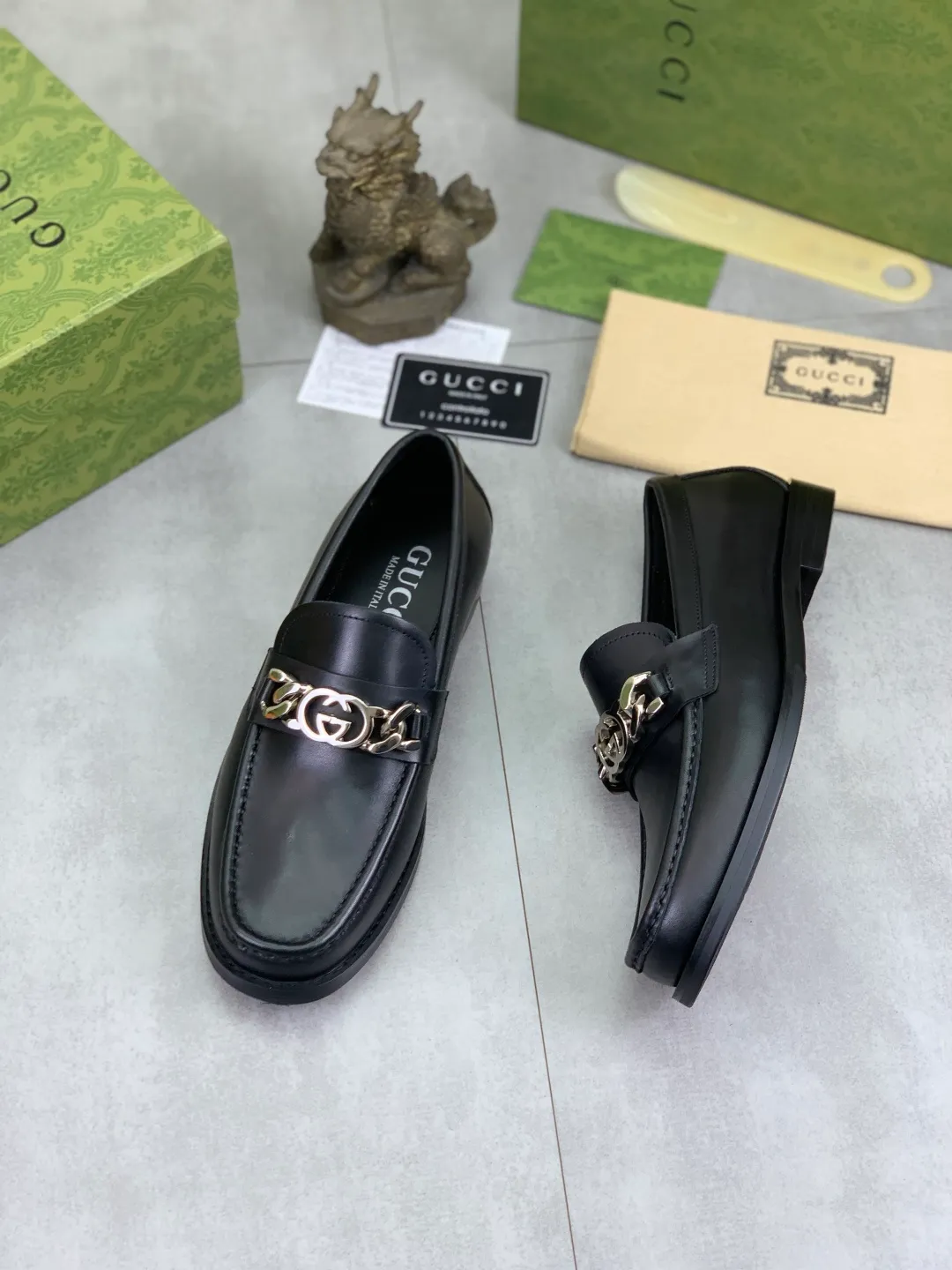 Men's men's shoes 💰P480 [New style] Water-dyed cowhide 💰💎💎💎 [Gucci] GUCCI high-end men's formal business leather shoes, original order 1:1 authentic goods! Original imported high-end open-edge beaded calfskin, original metal buckle, imported first-layer cowhide lining for feet, original outsole, men's shoe size: 38-45, 4️⃣ colors available
